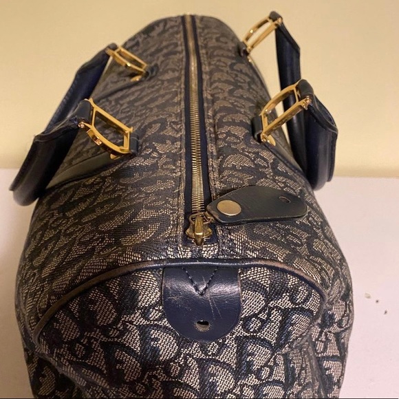✨SOLD✨AUTHENTIC DIOR BOSTON NAVY BAG - Picture 5 of 5